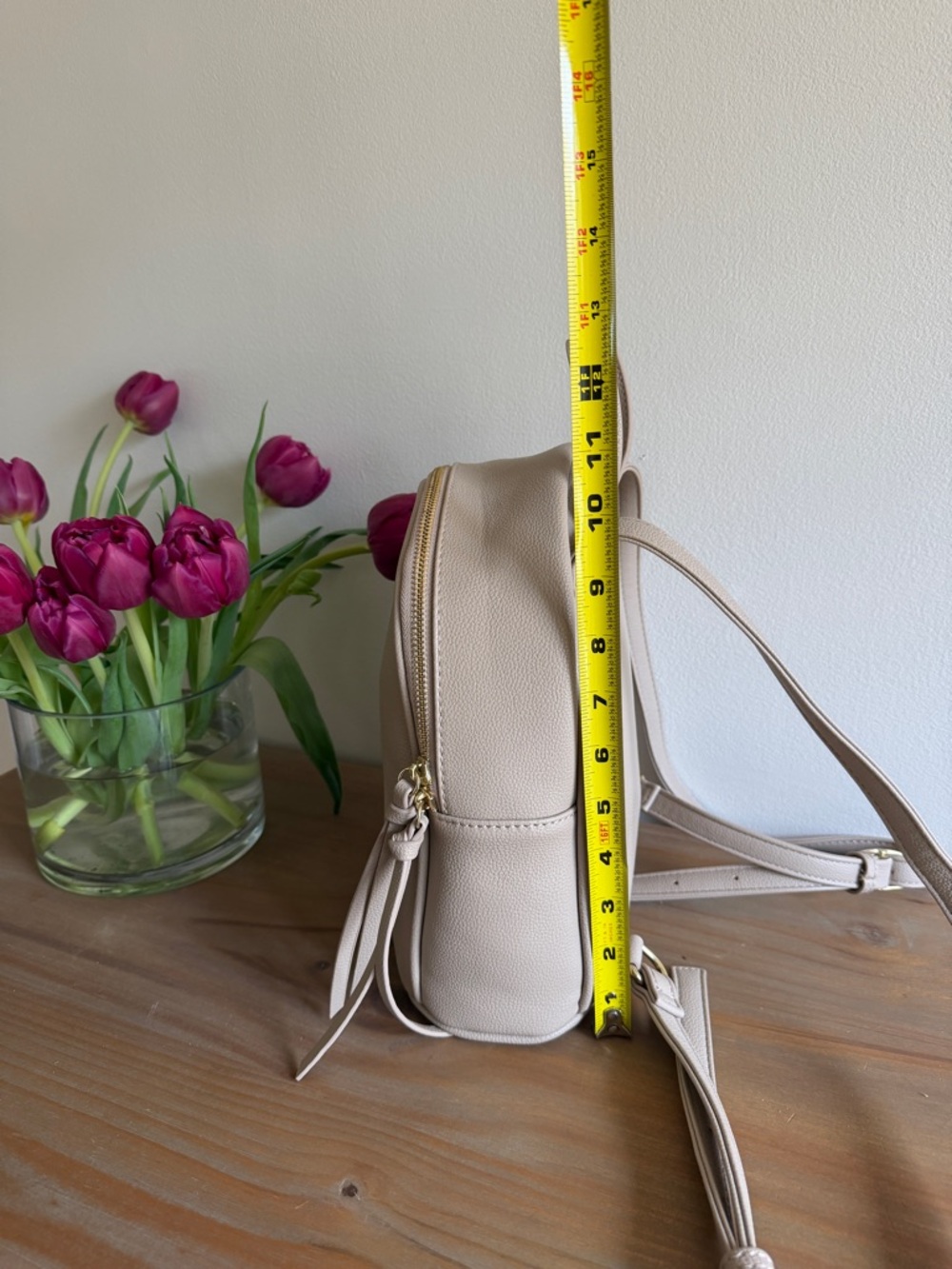 KATIE LOXTON Isla backpack light taupe- LIKE NEW Mom Bag Purse Basic - Picture 7 of 11